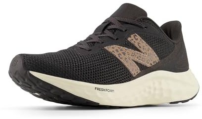 New Balance Women's Fresh Foam Arishi V4 Running Shoe, Black Cement/Flat Taupe/Angora, 8 M