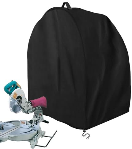 Table Saw Dust Cover,Waterproof Miter Saw Protective Cover - Oxford Cloth Cover for Composite Wood Saws, Machine Tools, 28.3 x 24 x 28.3 Inch