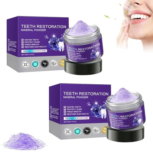 Garageliner - Polvo mineral para restauración dental, esencia blanqueadora de dientes, fortalece los dientes y las encías, protege las encías y refresca el aliento (2)