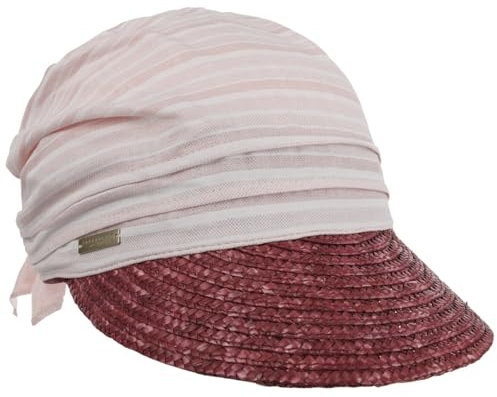 Seeberger Sialena Bandana Cap Damencap Sonnenvisor Damen - Hinten geschlossen, mit Schirm Frühling-Sommer Sommer - One Size Bordeaux