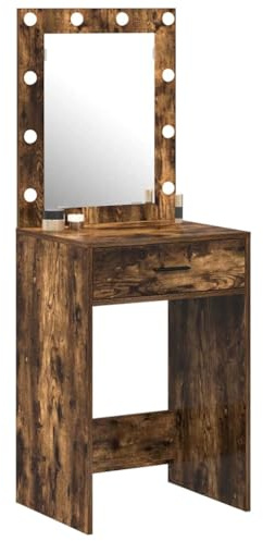 vidaXL Smyckebord Rökt ek 50 x 41 x 135 cm Konstruerat trä
