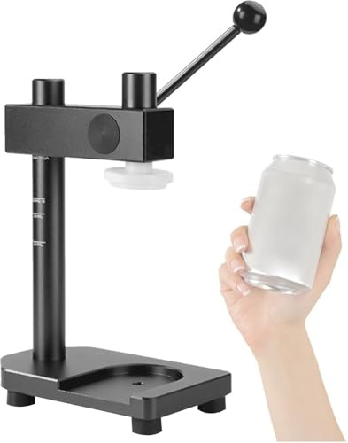 Hem/Kommersiell förseglingskapacitet 250/330/400/500/700 ml, for försegling av PET-flaskor, konserver, mjölkte(Black)