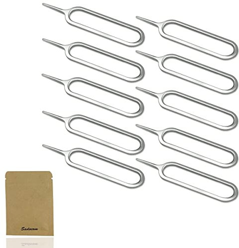 10 Pcs SIM Card Ejector Removal Tool Pin for all Models iPhone, Samsung Galaxy, LG, Smartphone