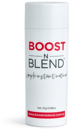 Boost N Blend Haarvolumizer für Frauen – Kopfhaut-Concealer-Puder und Baumwollfasern für dünner werdendes Haar (25 g)
