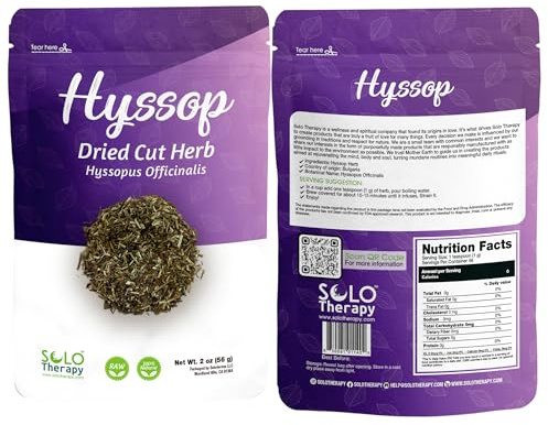 Hyssop Herb, 3 oz, Hyssop Dried Cut Herb, Hyssopus Officinalis, Hyssop Tea, 100% Natural, Resealable Bag, Product from Croatia, Packaged in The USA
