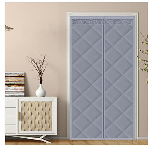 WBBML Thermo Türvorhang Isolierter Vorhang Lärmminderung Winddicht Wasserdicht Wärmeschutzvorhang Magnet Türvorhang, 50 Größen (Color : B, Size : 120x200cm)