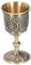 Copa Caliz de Vino Vintage Mini - Caliz de Cobre Real Medieval Europea Tallada para Beber Whisky Vodka - para Bodas y Navidad (L)
