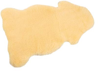 Alpenfell Schaffell Lammfell Merino - Schaffell Echt Groß - Fellteppich - Weich und Flauschig - Fell für Stühle - Lammfell Teppich - 100% Bio - Schaffelle - Dekofell (Medizinisch, 100-110cm)