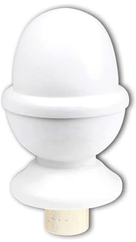 Jackson Woodturners White Primed Acorn Newel Newel Cap 90mm