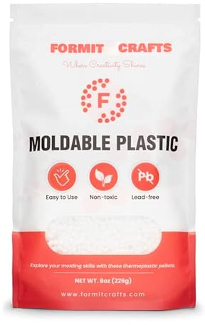 Thermoplastic Beads – 1lb Polymorph Plastic Pellets(Made in Spain) – Reusable Moldable Plastic Beads – Melting Plastic Pellets for Modeling, DIY Crafts, Sculpting, Cosplay (Made in EU) (1)