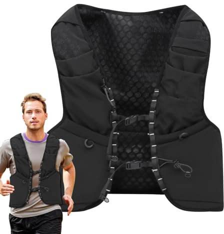 Trinkrucksack-Rucksack, Lauf-Trinkweste-Rucksack - Packweste zum Radfahren | Outdoor-Laufweste für Damen und Herren, Trail, Rennen, Joggen, Radfahren, Wandern