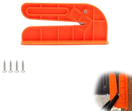 YFaith Forbici da Sarta, Montaggio a Parete Cutter per Tessuti, Arancione Taglierina Professionale, con Viti e Lama in Acciaio per Tagliare Stoffa, Corda, Asciugamani