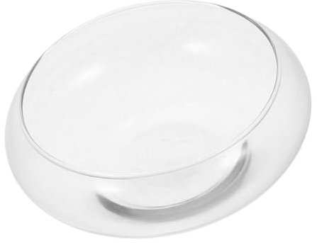 COSMEVIVI Mini-Aquarium Betta-schüssel Aquarium-schüssel Aus Glas Dekoratives Aquarium Runder Flacher Pflanzbehälter Hydrokultur-Aquarium Für Zuhause