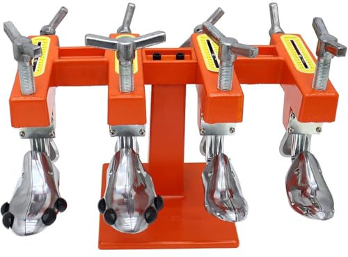 Schuhweiten-Expandermaschine, Schuhreparatur-Dehnmaschine aus Aluminiumlegierung, Schuhweiten-Expander, einstellbare Breite und Länge, für Schuhreparatur, Schuster, Schuhmacher,4Heads