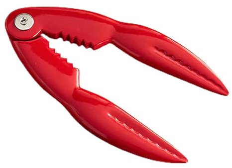 Crab Claw Cracker, Seafood Cracker, Stainless Steel Lobster Tongs, Portable Shellfish Crab Cracker for Family Dinner, Picnic, Barbecue