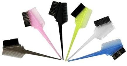 perfk 6 Stücke Haarfarbe Kammkamm Applikatoren Haarstyling Färbung Färbebaukamm Haare Malvorlagen für Frauen Haushaltsfleckenläden