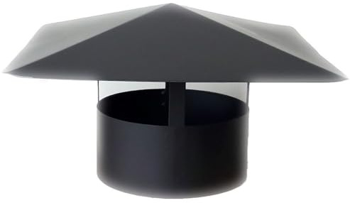 Comignolo Cinese Nero -Diametro 120 mm-Attacco Femmina