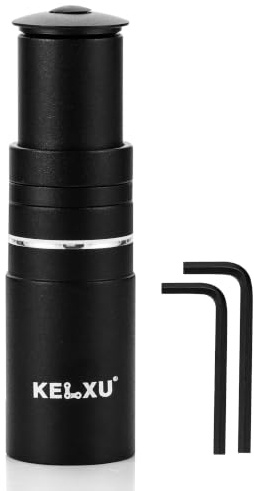 Kelxu Lenkererhöhung Fahrrad Aluminium, Durchmesser 28,6 mm, Schwarz