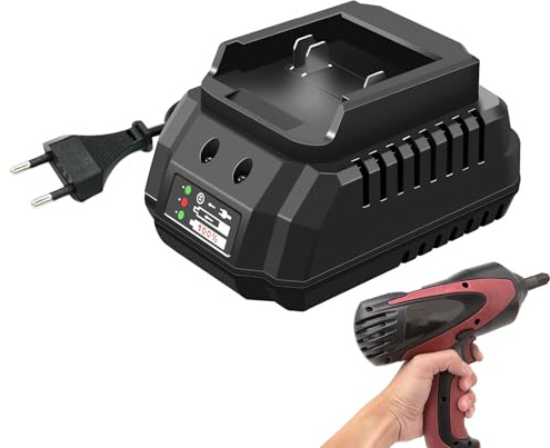 Chargeur de batterie pour perceuse électrique, chargeur de batterie lithium-ion 21 V, pour outils robustes, support de charge rapide, chargeur de batterie