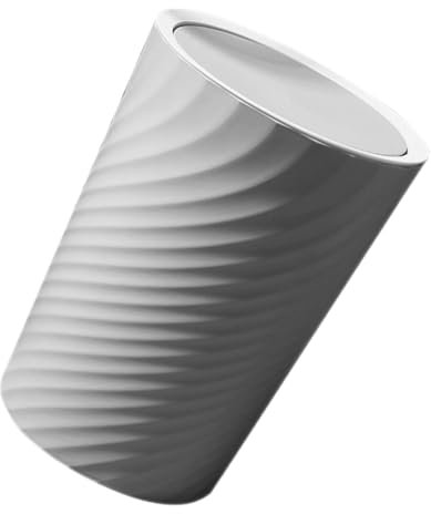 Hemobllo Basura para de 12l Abatible Tapa y Diseño Sala Cocina de Simple Cubo Plegable de Plástico con Funcional para Fácil Almacenamiento