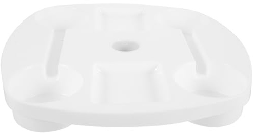 VILLCASE Vassoio Tavolo Ombrellone da Spiaggia Portabicchieri e Scomparti Snack Plastica Resistente Leggero e Facile da Montare per Patio Piscina e Campeggio