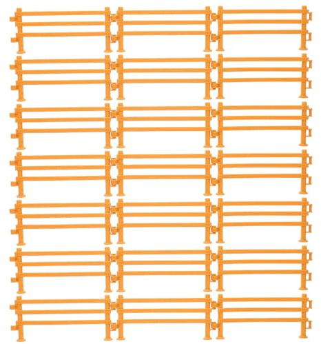 Uonlytech Lot de 60 clôtures Miniatures réalistes : Mini clôtures de Jardin, de Ferme, Jouets en Plastique pour Maison de poupée, Accessoires de clôture pour Tout-Petits et Enfants, Accessoires de