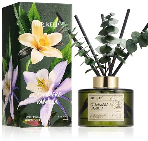 Airkeep Raumduft 200ml –Cashmere Vanilla– Langanhaltend Duft, Lufterfrischer für Zuhause, Deko für Badezimmer, Schlafzimmer, Wohnzimmer
