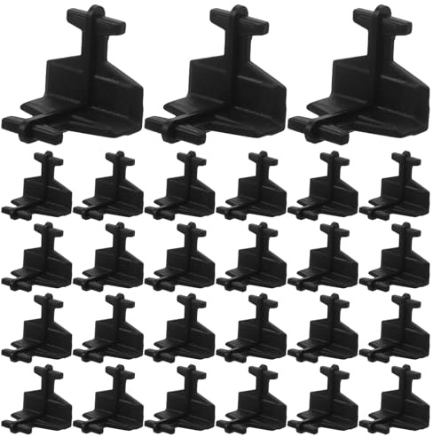 NOLITOY 50pcs Heavy Duty Shelf Connectors for Wire Shelves Post Inserts Corner Connectors for Home Office Storage Rack Organization