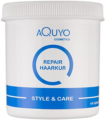 Repair Haarkur für trockene Haare mit Jojobaöl, Haarmaske für strapaziertes und geschädigtes Haar, Haarpflege zum Wiederaufbau des Haares, silikonfrei & tierversuchsfrei (750ml)