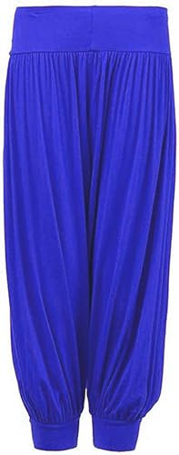 Loxdonz Kinder Harem-Hose, locker, lässig, Baggy, Sport, Tanzen - Blau - 5-6 Jahre