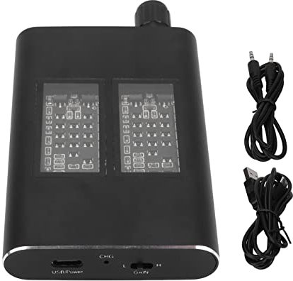 Amplificateur de Casque 3,5 mm/Type C, Commutateur de Gain à 2 Niveaux et Amplification des Basses, Amplificateur de Casque HiFi 16‑600Ω, Contrôle du Volume et Coque en