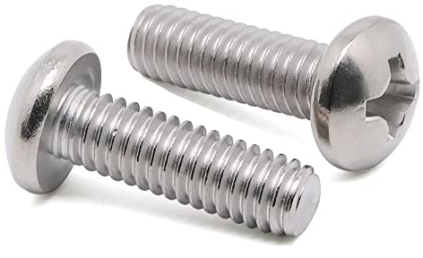 MewuDecor 1/4-20 x 1 Pan Head Machine Screws, Full Thread, 304 Stainless Steel 18-8, Pack of 25