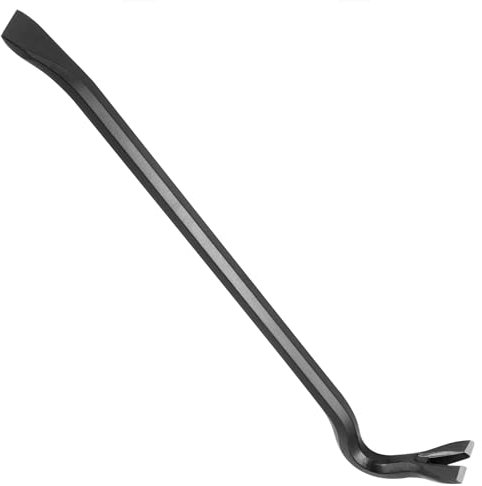 Jazooli Hand Tools - Heavy Duty 12 Treated Carbon Steel Crow Bar, Swan Neck Wrecking Bar with Chisel End, Ideal Tools for Men, Utility Bar Pry Tool for Nail, Pallet, Floorboard