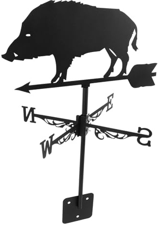 BESPORTBLE Girouette Rétro Outil De Mesure Vent pour Décoration De Jardin Et Patio Ornement Animaux Sanglier pour Extérieur