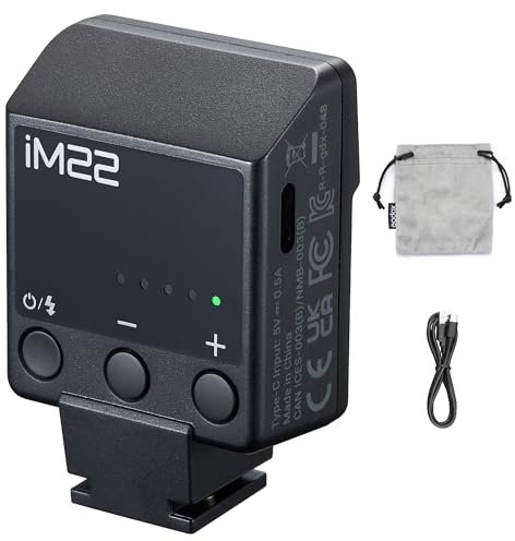 Godox iM22 iFlash Camera Flash 5 Flash Power Levels Mini Speedlite Built-in Rechargable Battery for Fuji,Canon,Nikon,Sony,Olympus,Panasonic Cameras