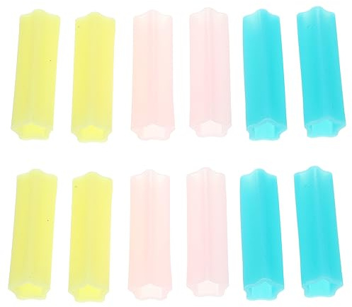 HONITANO Custodia Protettiva in Silicone per Protezione e Comfort Manicure 12 Pezzi Manicotto Antiscivolo Compatto per Forbici Cuticole Mani