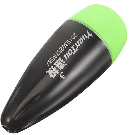 ibasenice Electronic Floating Fishing Bobber Night Lighted Fishing Float Green Head Size 3.0 for Rods and Poles