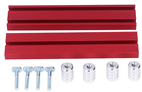 Woodworking Planing Stop Bench Dog Clamp Tool Set for Workbench Table with Stable Fixing Suitable for Woodworking and Engraving Machine Use Aluminium Alloy 15 8mm