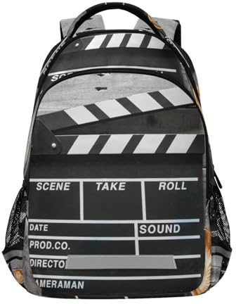 Yopersonalizes Mochila para niños y niñas, tablilla de película, café, mochilas escolares para primaria, escuela secundaria, mochila para adolescentes