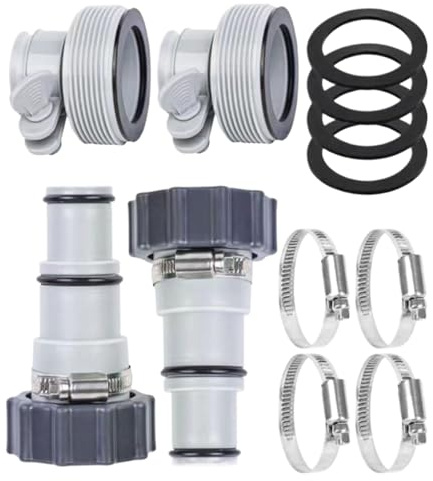 Poolschlauch Adapter Set | Pool Schlauchadapter mit Gewinde | Ersatz-Schlauchadapter Für Pumpen | Poolpumpe Schlauch Adapter | Spa-Ersatzteile