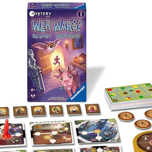 Ravensburger 24928 - Wer War's Mystery Kids Im Schloss - Detektiv- und Rätselspiel ab 5 Jahre, für 1 bis 4 Spieler, Mystery Spiel