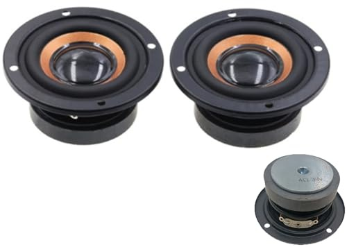 Woofer De Repuesto Altavoz Woofer Reemplazo De Woofers De Audio De 4 Ohmios Material ABS Duradero Componente De Audio Ideal para Parlantes Domésticos, Sistemas De Audios para Automóvil