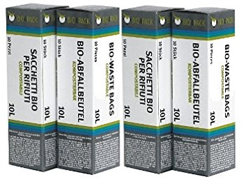 BIO4Pack Bio Abfallbeutel - verschiedene Größen und Mengen (30 Liter, Menge: 4 Rollen)