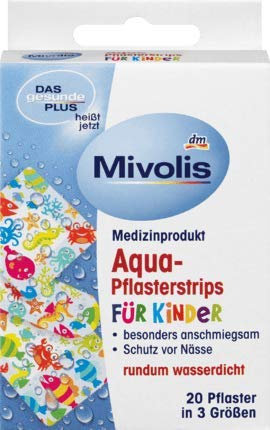 Mivolis Aqua-Pflasterstrips für Kinder, 20 Pflaster
