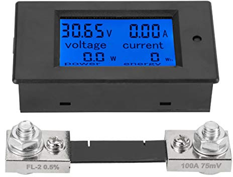 Amperímetro Voltímetro Monitoreo Multímetro Probador de energía Energía eléctrica digital Energía Voltaje Medidor de corriente Energía Energía Batería Monitor Medidor de amperaje(100A)