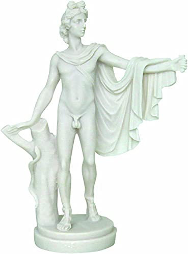 Apollo Greek God of Music (Cast Alabaster Statue 24cm/ 9.4inches)