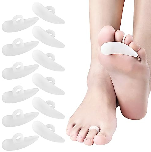 6 Paar Hammerzehenpolster Korrektoren, Silikonzehe Gewellt Korrektor, | Hammerzehenpolster Korrektoren, Hallux Valgus Polster for Men and Women