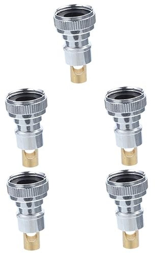 YARNOW 5stücke Faucet Adapter Mit Stop-ventil Für Waschmaschinen Schnellanschluss Für Wasserhahn Verhindert Leckagen Für Küchen Und Geschirrspüleranwendungen