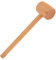 Martillo de Madera Maciza, Mazo de Cangrejo de Madera, Herramientas Artesanales de Cuero, Martillo de Haya, Mazos de Langosta de Cangrejo de Madera, Mazo de Carpintero DIY para Cangrejo