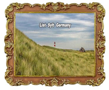 List Sylt Germany Kühlschrankmagnet 3D Reise Souvenir Kühlschrank Dekoration Magnetaufkleber Handwerk Kollektion